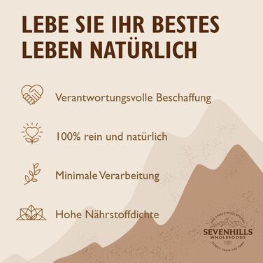 Органічний веганський протеїновий порошок Sevenhills Wholefoods Natural, 900 г