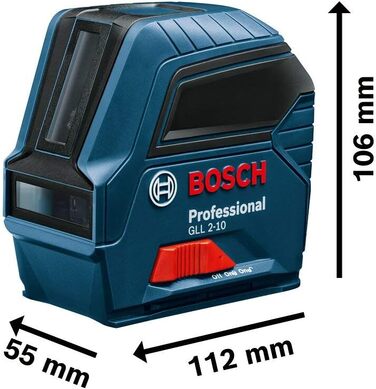 Лінійний лазерний рівень Bosch Professional GLL 2-10
