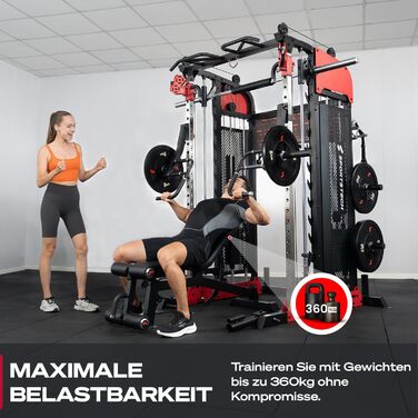 Силова лава Sportstech BRT700 для домашнього використання, похила та плоска лава 21-в-1 з жимовою лавою, вантажопідйомність 360 кг, тренажер для спини, жим лежачи, силові тренування, все тіло, домашній тренажерний зал, багатофункціональна лава BRT700 чорн