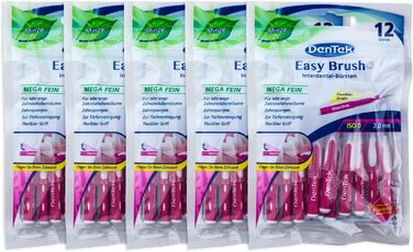 Щітки 2.0мм Mega Fine ISO 0, 5 шт., DenTek Easy Brush Interdental -