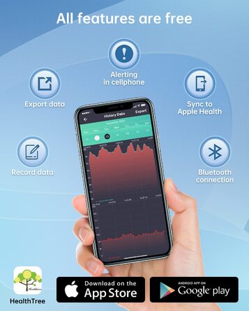 Пульсоксиметр Дитячий вимірювач насичення киснем Палець з APP, HOLFENRY Монітор кисню в крові Пальцевий оксиметр Палець Кисень Bluetooth для дітей і радіоняня SpO2, частота серцевих скорочень для дорослих і дітей