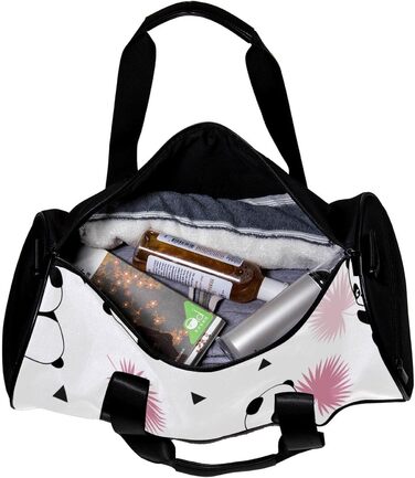 Спортивна сумка, маленька дорожня сумка, сумка для фітнесу та шопінгу для йоги, милий панда, сумка для активного відпочинку, ручна поклажа