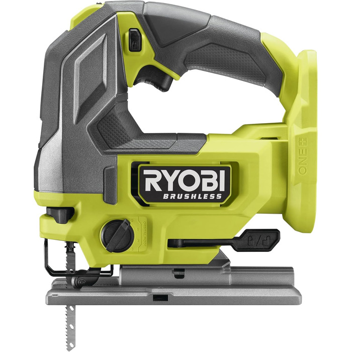 Безщітковий акумуляторний лобзик RYOBI 18 В ONE RJS18BL-0, довжина ходу 25 мм, маятниковий хід, без акумулятора та зарядного прист