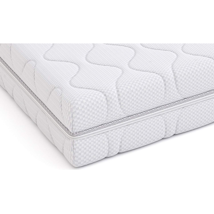 Двосторонній матрац Storeo Basics High Elasticity, середньої жорсткості (H3) та жорсткої (H4), 90 x 200 x 20 см, білий