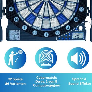 Найкращий спортивний набір для дартсу Cambridge Xtra з 12 дротиками та 24 запасними наконечниками Електронна мішень для дартсу у високоякісному наборі Електронна мішень для дартсу зі світлодіодними дисплеями Шафа для дартсу