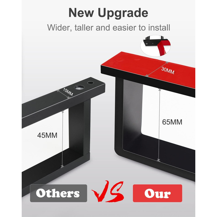 Рушникосушка чорна, самоклеюча рушникосушка без свердління з нержавіючої сталі 43,5 см гостьова рушникосушка для ванної кімнати з