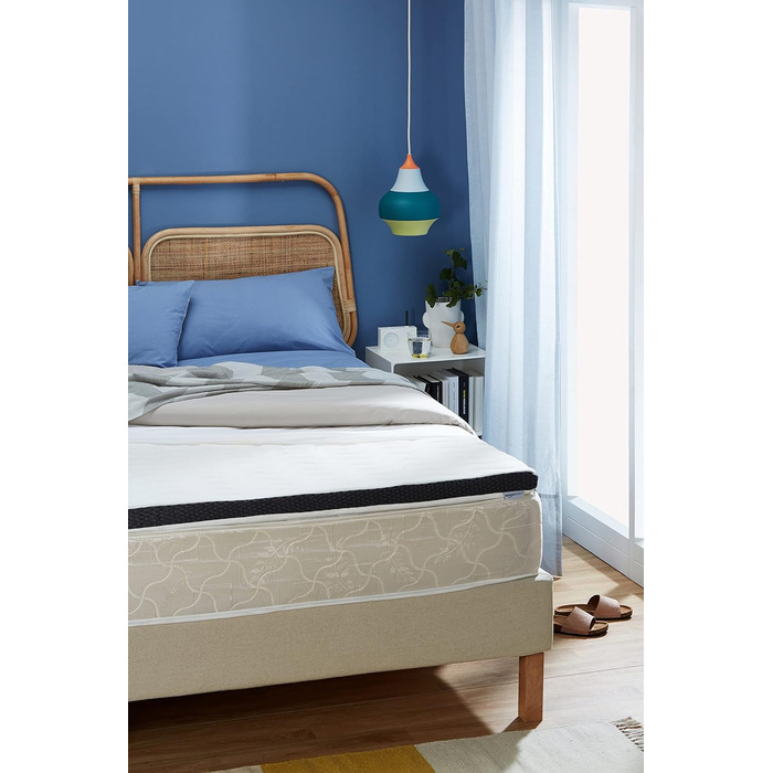 Наматрацник Storeo Basics Comfort з піни з ефектом пам&39яті, плюшевий, 180 x 200 см, висота 7 см, білий 180 x 200 x 7 см