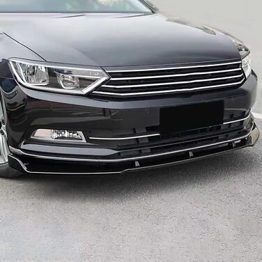 Автомобільний передній губний спойлер для VW Passat B8 2015-2022 Передній бампер Губа Передній спойлер Аксесуари для стайлінгу автомобіля., A-Gloss Black звичайний A-Gloss Black