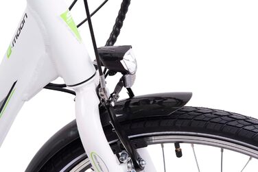 Дюймів E-Bike Pedelec, e Bike Електричний велосипед для чоловіків/жінок до 25 км/год і з хорошим запасом ходу, електричні велосипеди з багажником, жіночий велосипед з двигуном і акумулятором 36V білий, 26