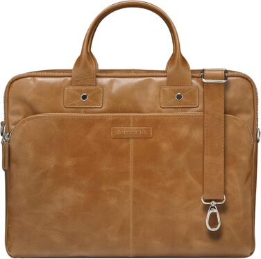 Сумка для ноутбука Kronborg 16 дюймів для чоловіків та жінок - Сумка з текстурованими шкіряними ручками та регульованим плечовим р