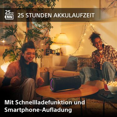 Портативна бездротова Bluetooth колонка з потужним звуком і освітленням для вечірок - водонепроникна, 25 годин автономної роботи,