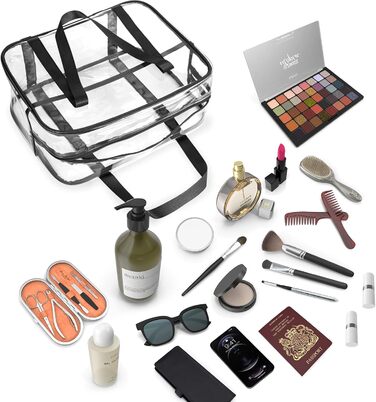 Прозора туалетна сумка Прозора сумка-торбинка Дорожні сумки ПВХ Туалетна сумка Дорожня сумка-органайзер Водонепроникна пеленальна