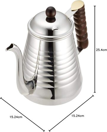 Чайник-крапельниця Kalita 52073 Wave, 1 л, нержавіюча сталь, 1000 мм, сріблястий