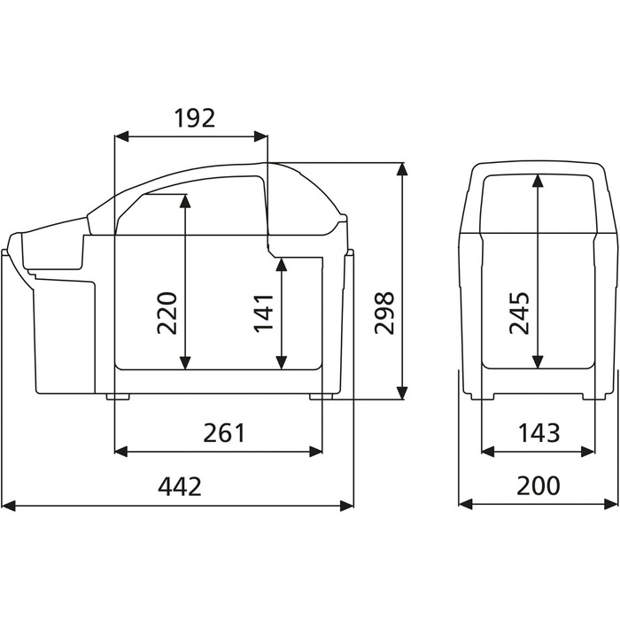 Портативний термоелектричний охолоджувач/нагрівач, 8 літрів, 12 В для легкового та вантажного автомобіля, сірий одинарний, 08