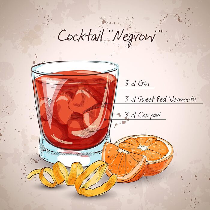 Келихи Negroni Набір для коктейлів з 3 предметів Alfredo - Казковий для Negroni, 355 мл, чисте задоволення, включаючи подвійний джигер для змішування, 251.151