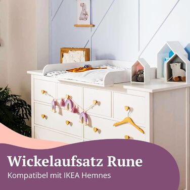 Накладка на пеленальний столик Puckdaddy Levi 160x80x10 см Білий МДФ Високоякісний накладка на пеленальний столик Сумісний з комодами Hemnes В комплекті кріплення для стіни Товщина дерева 2 см Білий панель 80Г x 159,5Ш x 10В см (10 шухляд)