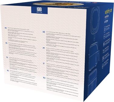 Аерофритюрниця Russell Hobbs L 4l дуже маленький корпус7 функцій приготування10 програм AirFryer (можна мити в посудомийній машині, макс. 220C, фритюрниця без олії, гриль, запікання, смаження, зневоднення) SatisFry 27160-56