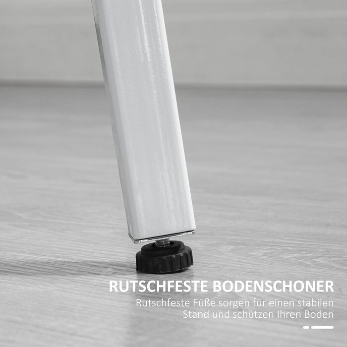 Круглий обідній стіл HOMCOM 80 x 80 см, Кухонний стіл для 4 осіб, Обідній стіл зі сталевим каркасом, Промисловий стіл для кухні, їдальні та вітальні, Натуральне дерево, 80Д x 80Ш x 76В см