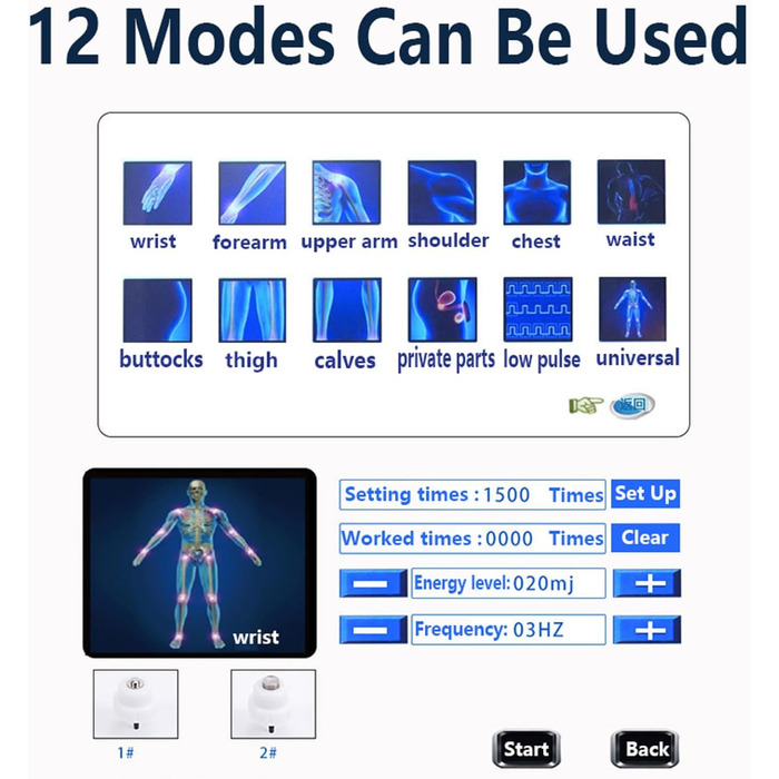 Аппарат ударно-хвильової терапії AMZCOM для розслаблення мязів та знеболювання хронічного болю