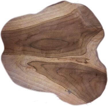 Журнальний столик з тикового дерева 44 см Табурет Коричневий Чорний Тумбочка з масиву дерева Декоративний столик Унікальна стільниця з тикового дерева різних форм Диванний столик Вітальня Спальня