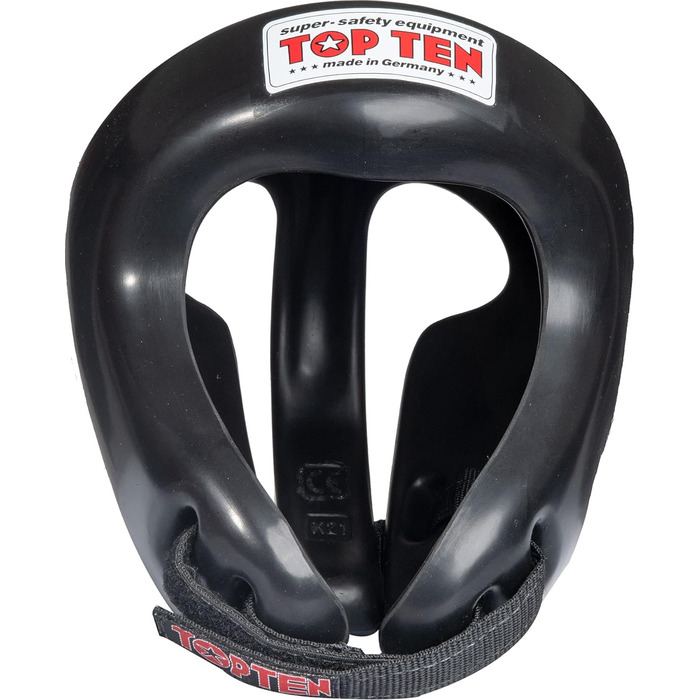 Захист голови TOP TEN для змагань Захист для бойових мистецтв Кікбоксинг Тхеквон-До M Чорний