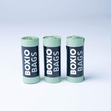 ПАКЕТИ 3 x 25 компостованих пакетів для сміття об&39ємом 10 л для кемпінгових туалетів, контейнерів для органічних відходів та використання на кухні. Ідеально підходять як пакети для кемпінгових туалетів BOXIO та інших компостних туалетів.