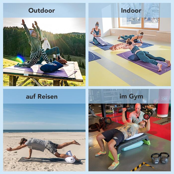 Надувна подушка для йоги BOLSTair для медитації, дорожня подушка, виготовлена з екологічно чистих матеріалів у Німеччині із запатентованим механізмом насоса, винно-червоного кольору