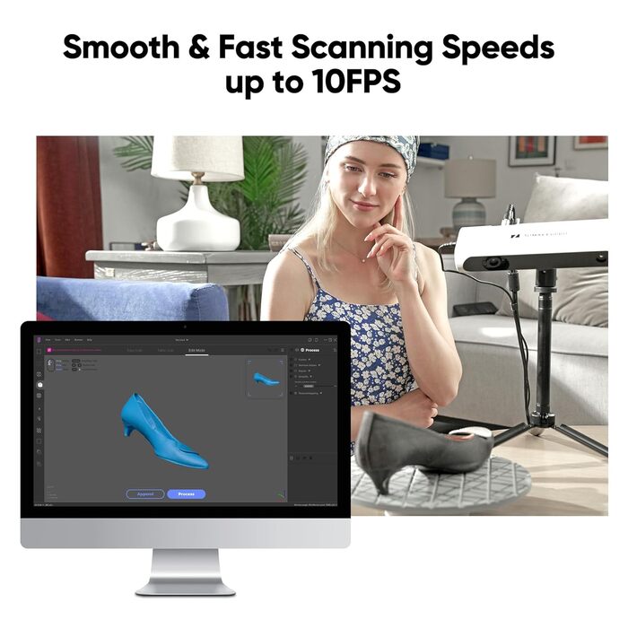 Сканер 3DMakerpro Lynx, точність 0,1 мм і швидкість сканування 10 кадрів/с. Портативний 3D-сканер для проектування моделі 3D-принт