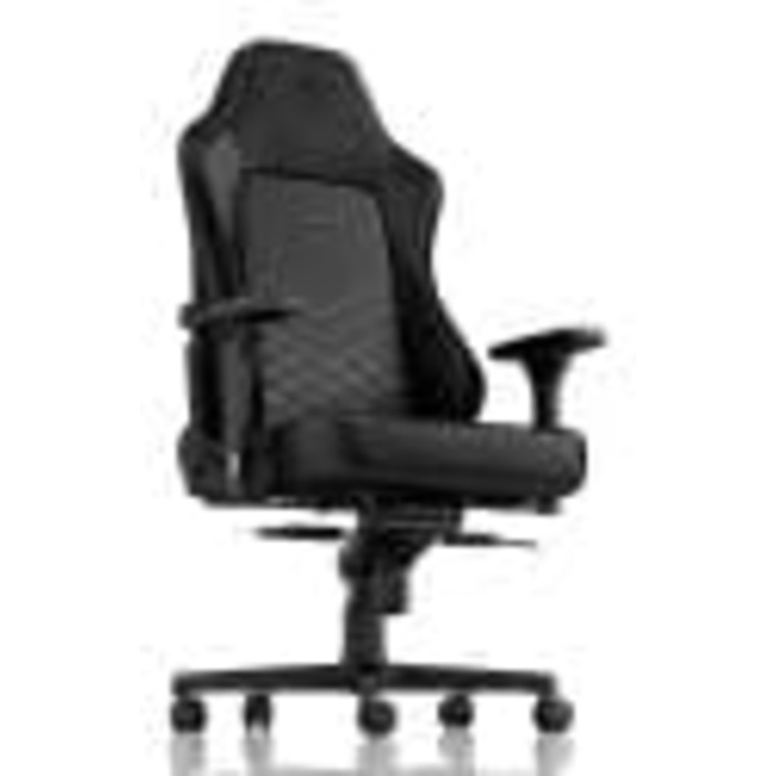 Ігрове крісло noblechairs Hero, вантажопідйомність 150 кг, офісне крісло зі штучної шкіри, ергономічне, письмове крісло, чорний/платиново-білий, обертове комп&39ютерне крісло з колесами, ігрове крісло, в комплекті подушка, чорна/біла штучна шкіра