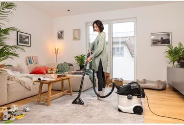 Миючий пилосос Krcher SE 5, багатофункціональний продукт 3-в-1, для килимових покриттів і твердих підлог, зручна система з 2 бакам