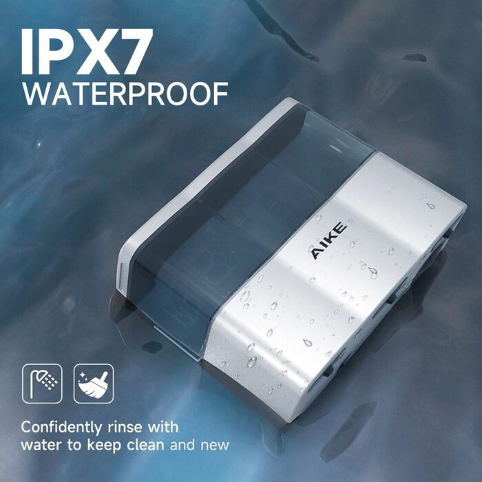 Дозатор мила для душу для ванної кімнати, автоматичний дозатор мила 3 x 320 мл для настінного кріплення, пластиковий дозатор мила