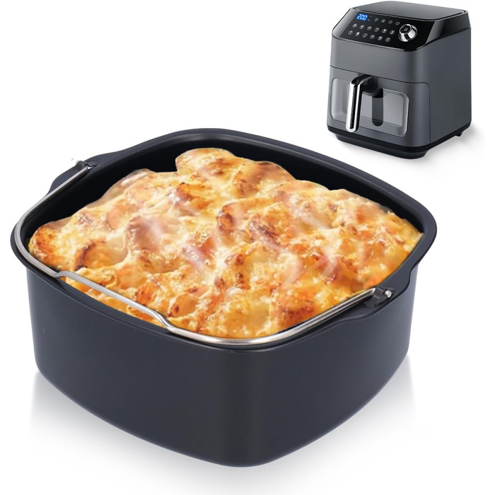 Тісстингова фритюрниця Форма для торта, залізний торт для випічки Бочка для випічки сиру Форми для випічки тортів Форма для випічки хліба Форма для хліба Аксесуари для фритюрниці для HD9925 HD9860 HD9905 01 (18 см)