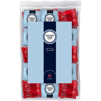 Презервативи MISTER SIZE 60 мм, ультратонкі, зволожені, 100 шт