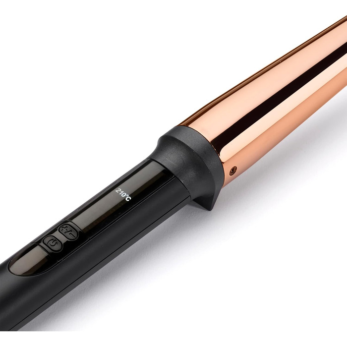 Професійна плойка з високоякісним титановим покриттям, конічна плойка 19-32 мм, 6 цифрових режимів нагрівання від 160C до 210C, C4