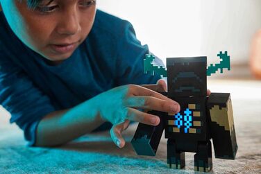 Фігурка MINECRAFT Наглядач - екшн-фігурка зі світлом, звуками та режимом атаки, для пригодницьких відеоігор та фанатів віком від 6 років, HHK89