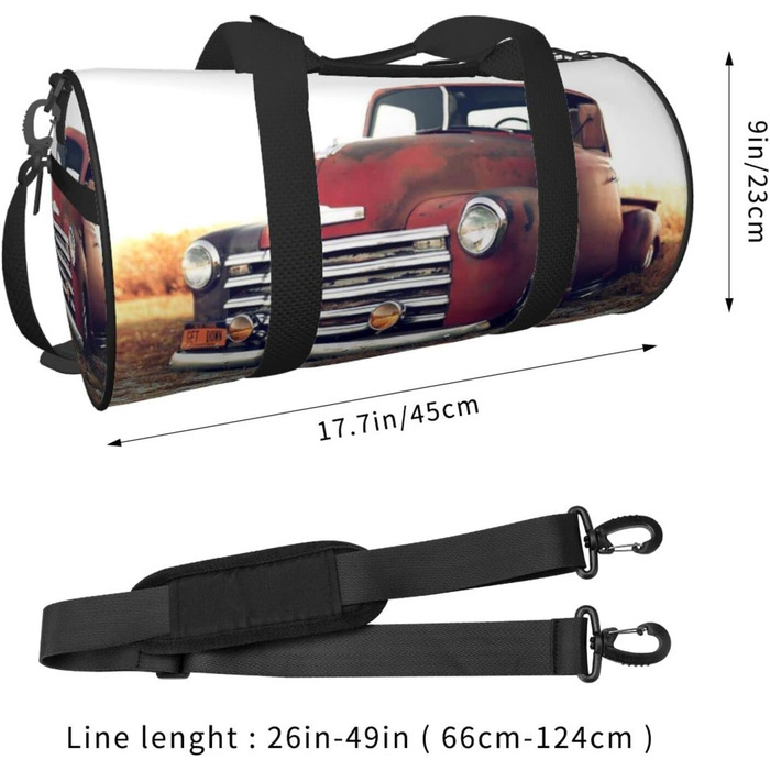 Універсальна дорожня сумка, спортивна сумка для чоловіків та жінок, червоний вантажний автомобіль, мішок для подорожей, спортивна сумка