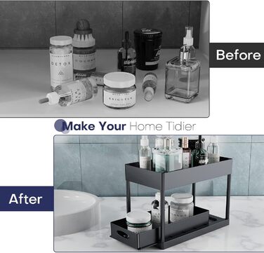 Органайзер під раковину, 2 рівні під шафою, кошик, шухляда-органайзер з гачком, під раковину, органайзер і сховище під шафою, схов