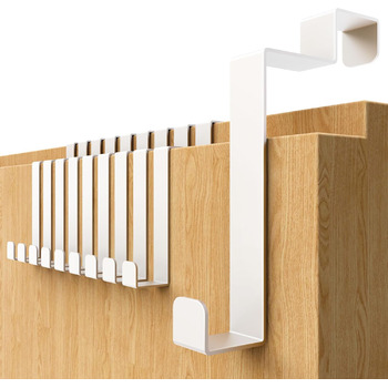 Дверні гачки 4smile - набір з 10 шт. , білі - дверні гачки з нержавіючої сталі для підвішування всередині, складні двері дверні га