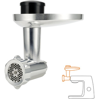 М'ясорубка Kenwood KAX950ME, аксесуар для кухонних комбайнів Kenwood, сріблястий