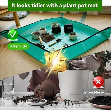 Набір садових інструментів Auvstar, 7 предметів лопатка, граблі, секатор та інше для догляду за садом. З міцним чохлом для зберігання та килимком для пересадки рослин. Ідеальний подарунок для садівників та садівниць