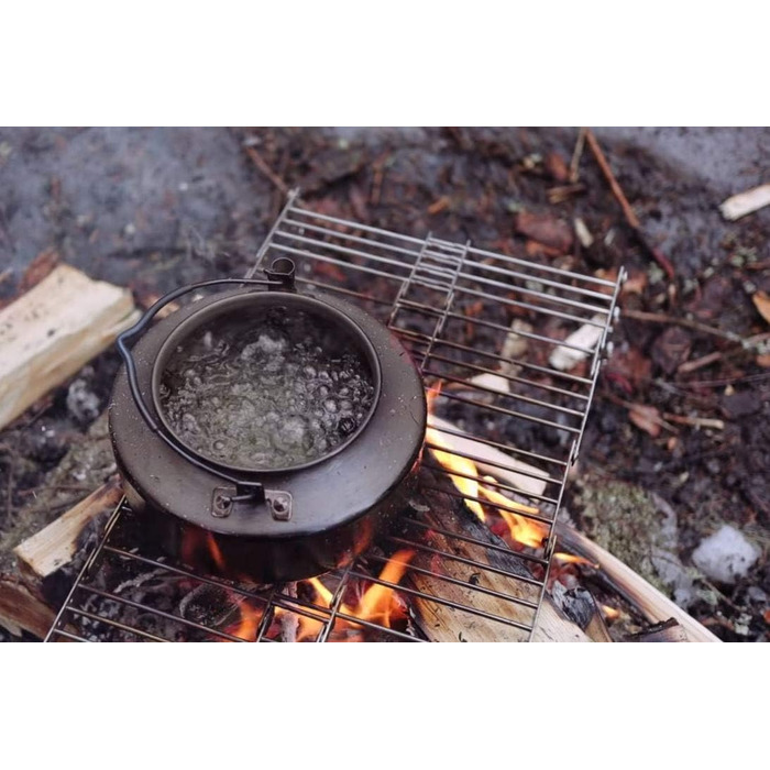 Кемпінговий гриль Bitty Big Q з нержавіючої сталі 316, ультракомпактний, портативний, легкий