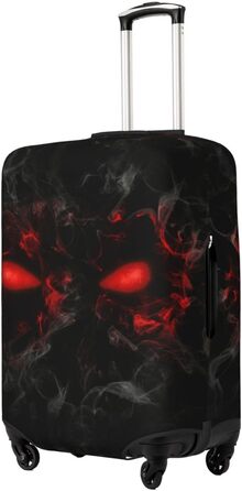 Чохол для багажу Похмурий Череп з еластичної тканини, захисний від подряпин та пилу, чорний, розмір 85 см