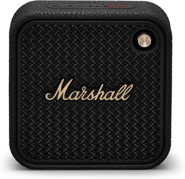 Бездротова Bluetooth-колонка Marshall Willen II, понад 17 годин без підзарядки, водонепроникна за стандартом IP67 - чорний і латун