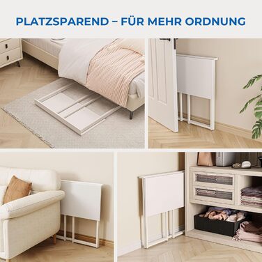 Складаний стіл Dripex, невеликий письмовий стіл, складаний, 80 x 45 см, не потребує складання, комп&39ютерний стіл, компактний стіл для домашнього офісу, кабінету, ПК (білий), не потребує складання, білий