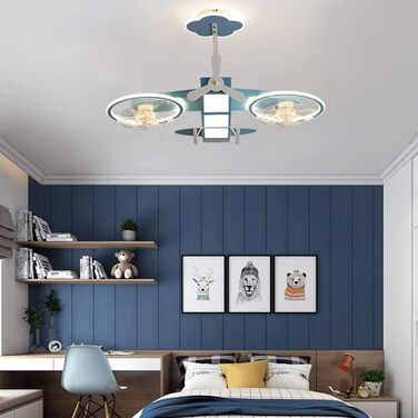 Стельовий світлодіодний світильник PAZWAHF 115 Вт, стельовий вентилятор зі світлодіодним підсвічуванням, регульованою швидкістю ві