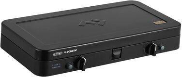 Турбоплита 2 Cook 3 Кулінарна книга для кемпінгу - Газовий настільний гриль з 2 конфорками Книга рецептів - Набір грилів для кемпінгу з п&39єзо-запалюванням та рецептами Аксесуари для грилів та обов&39язкові речі для кемпінгу - Турбоплита 50 мБар Кулінарн