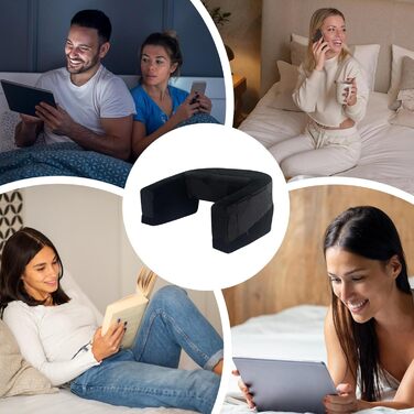 Подушка для накладного столу Накладний столик для ноутбука Піна з ефектом пам&39яті Подушка для читання з бічною кишенею Ергономічна подушка для дорослих, кабінету, ліжка, дивана, підлоги, чорна, маленька