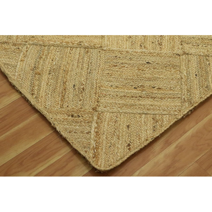 Великий килим кілім 25,4 x 35,6 см, бежевий, тканий джутовий килим, для приміщень і вулиць, килим плоского плетіння, зона з високо