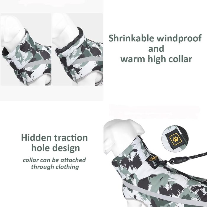 Зимове пальто для собак, светр для собак середніх розмірів, зимові куртки та зимові пальта для собак, светр для собак великих собак (2XL)