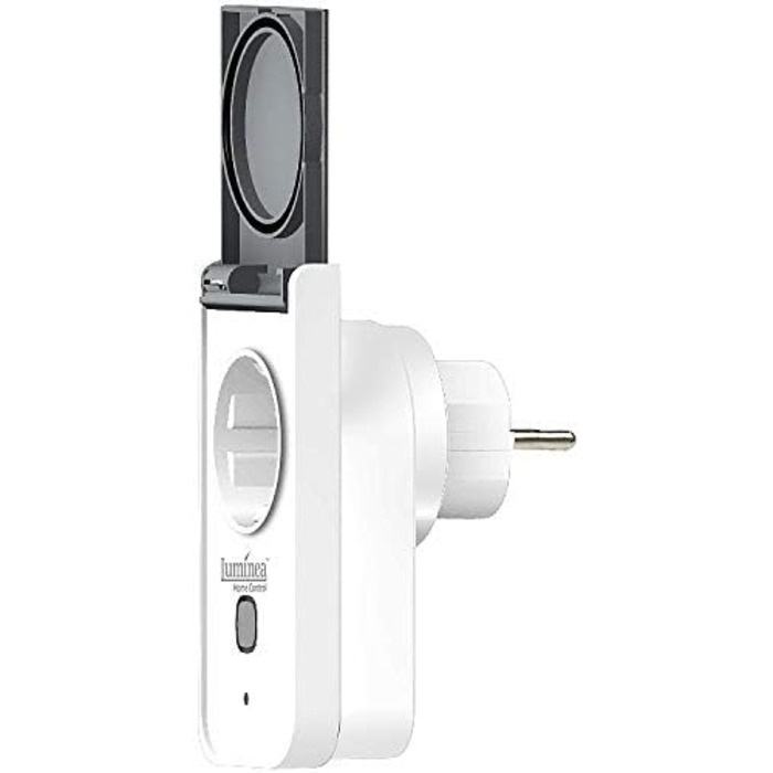 Енергозберігаюча розетка Luminea Home Control 4-стороння зовнішня розетка WiFi, лічильник витрат електроенергії, додаток, Matter (розетка Wi-Fi Smart Life, розумна розетка TUYA)